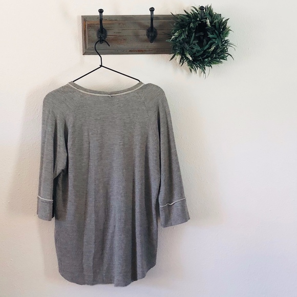 Anthro Dolan Gray Sequin Sweatshirt M - Picture 5 of 5